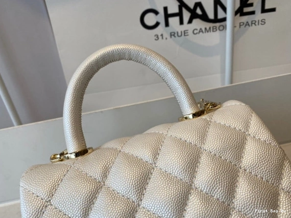 Firstbag Ru WITH BAG MINI CHANEL HANDLE FLAP TOP 0813